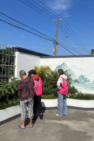 江盛社区“美丽庭院”抽查进行“回头看”展成效